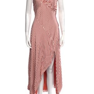 Jonathan Simkhai off white/ red stripe dress